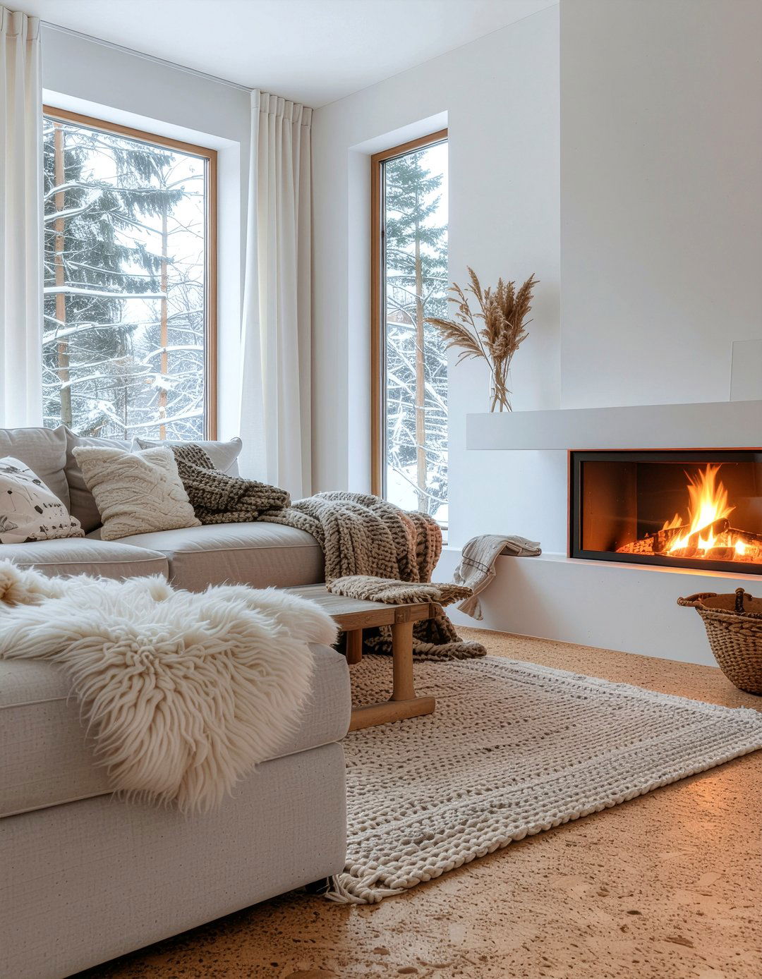 Scandinavian Cork Flooring Living Room - 30 living room cork flooring ideas