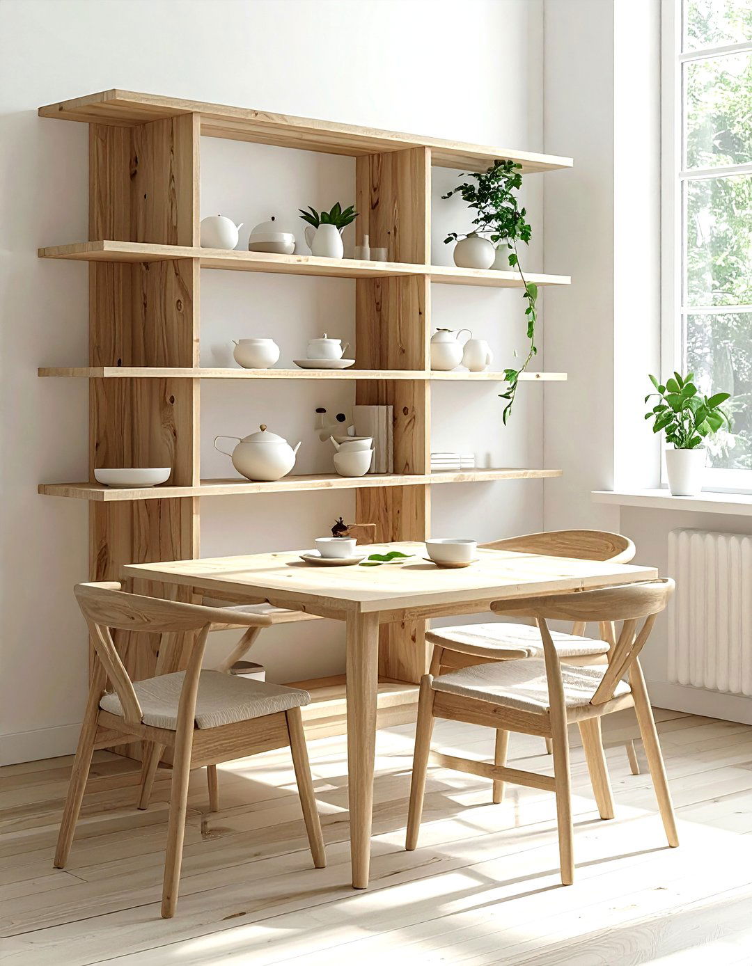 Scandinavian Corner Shelving Unit - 30 dining room corner shelving ideas