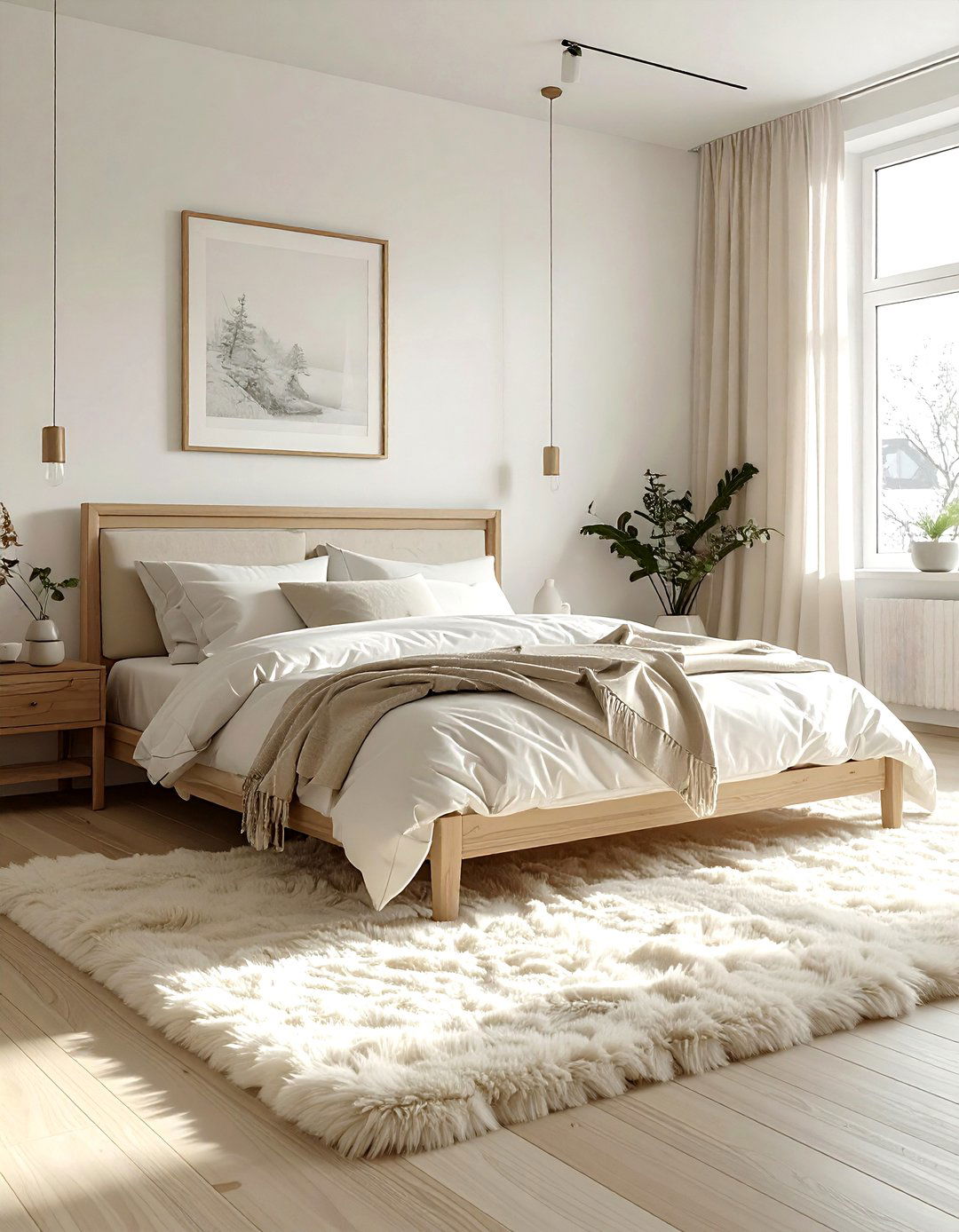 Scandinavian Cream Bedroom - 30 modern cream bedroom ideas