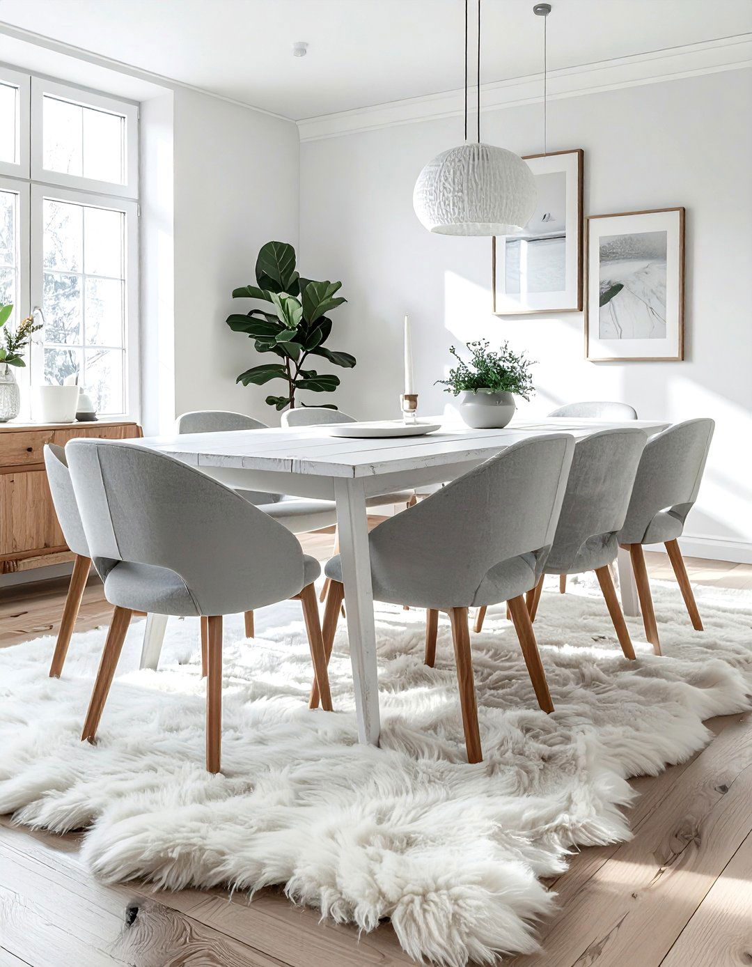 Scandinavian Dining Room - 30 refreshed dining room ideas