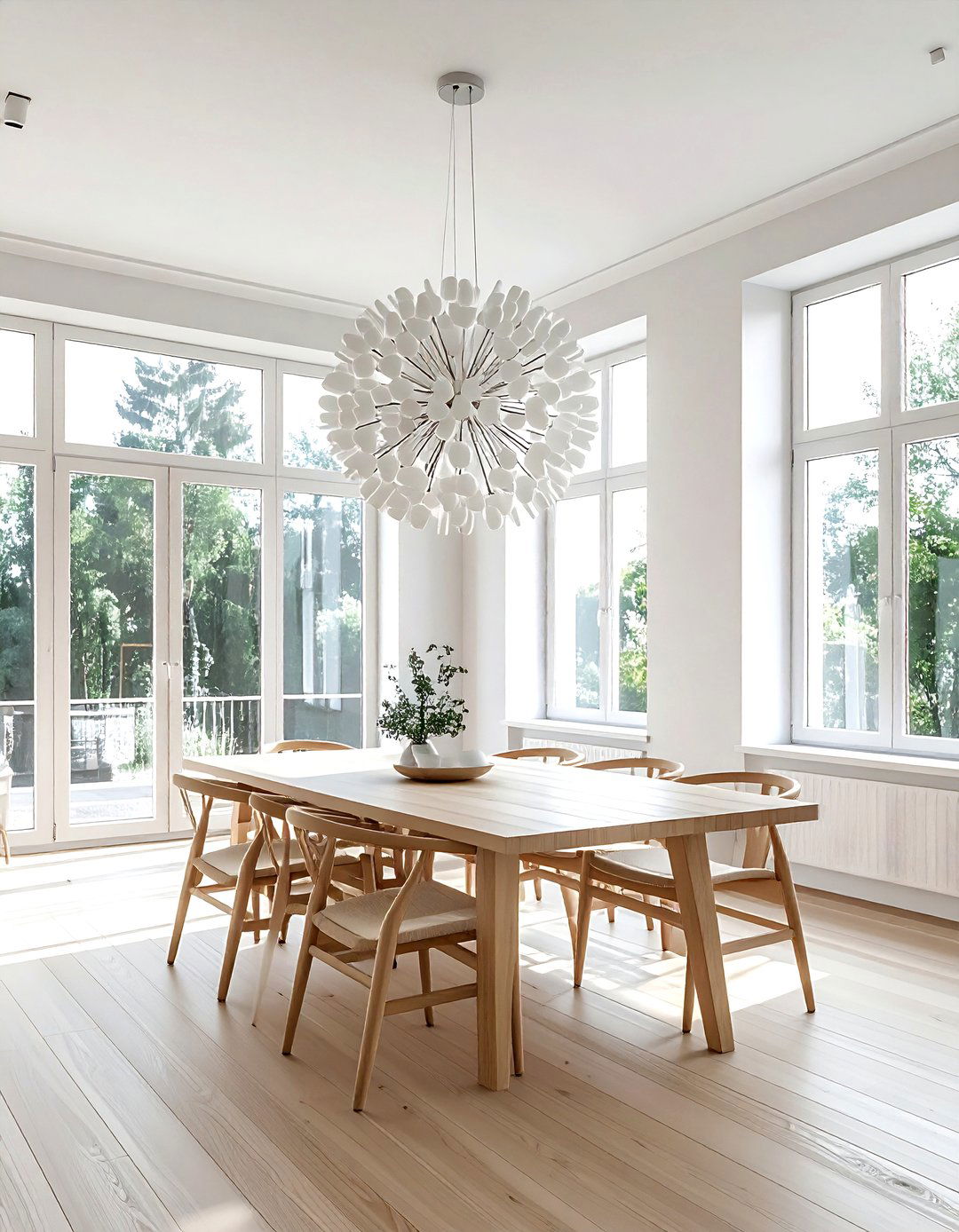 Scandinavian Dining Room - 30 sputnik chandelier dining room ideas