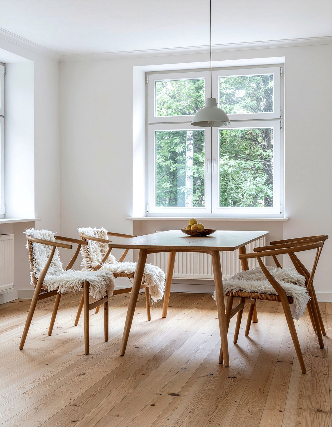 Scandinavian Dining Room - 30 cool neutral dining room ideas