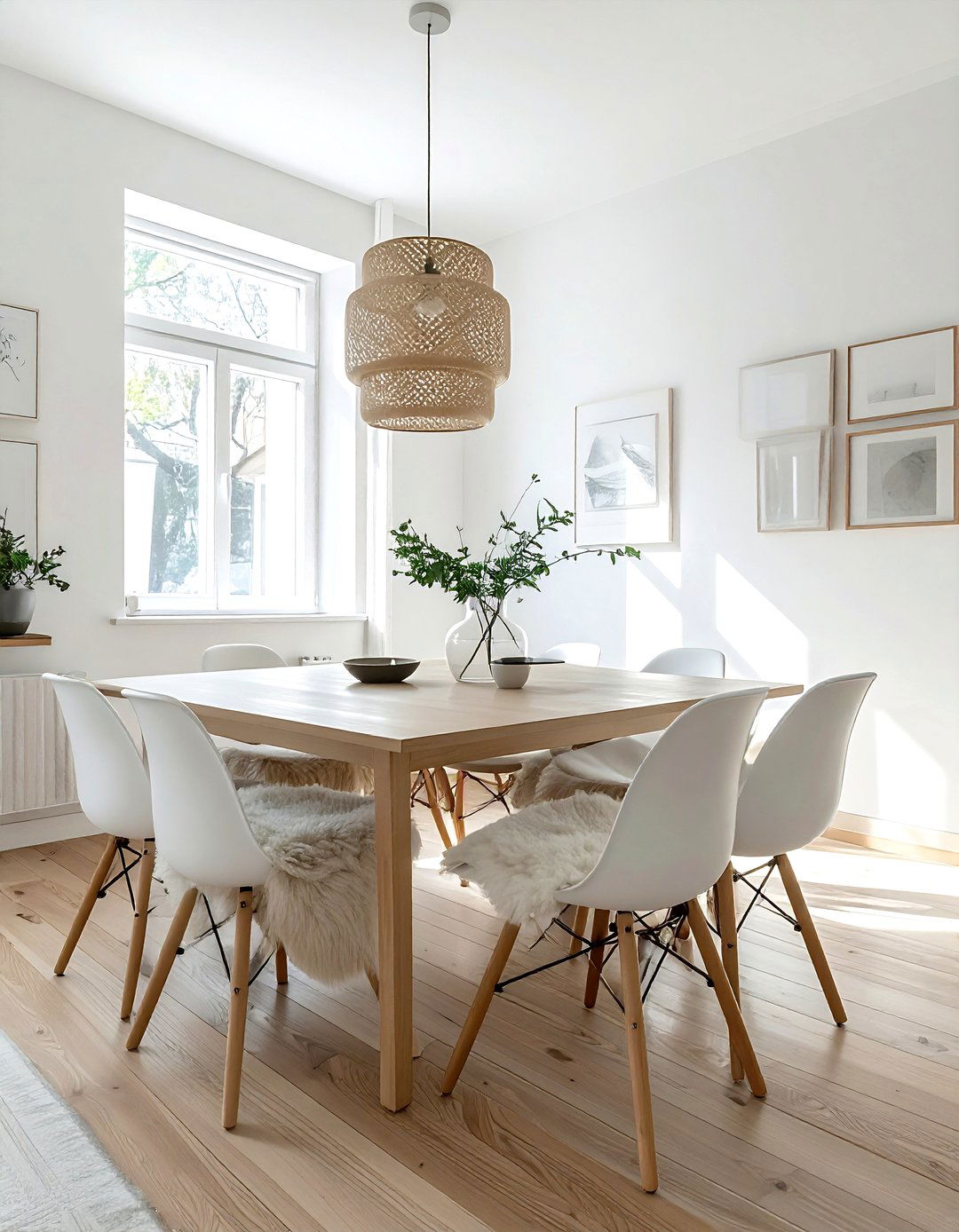 Scandinavian Dining Room - 30 cozy evening dining room ideas