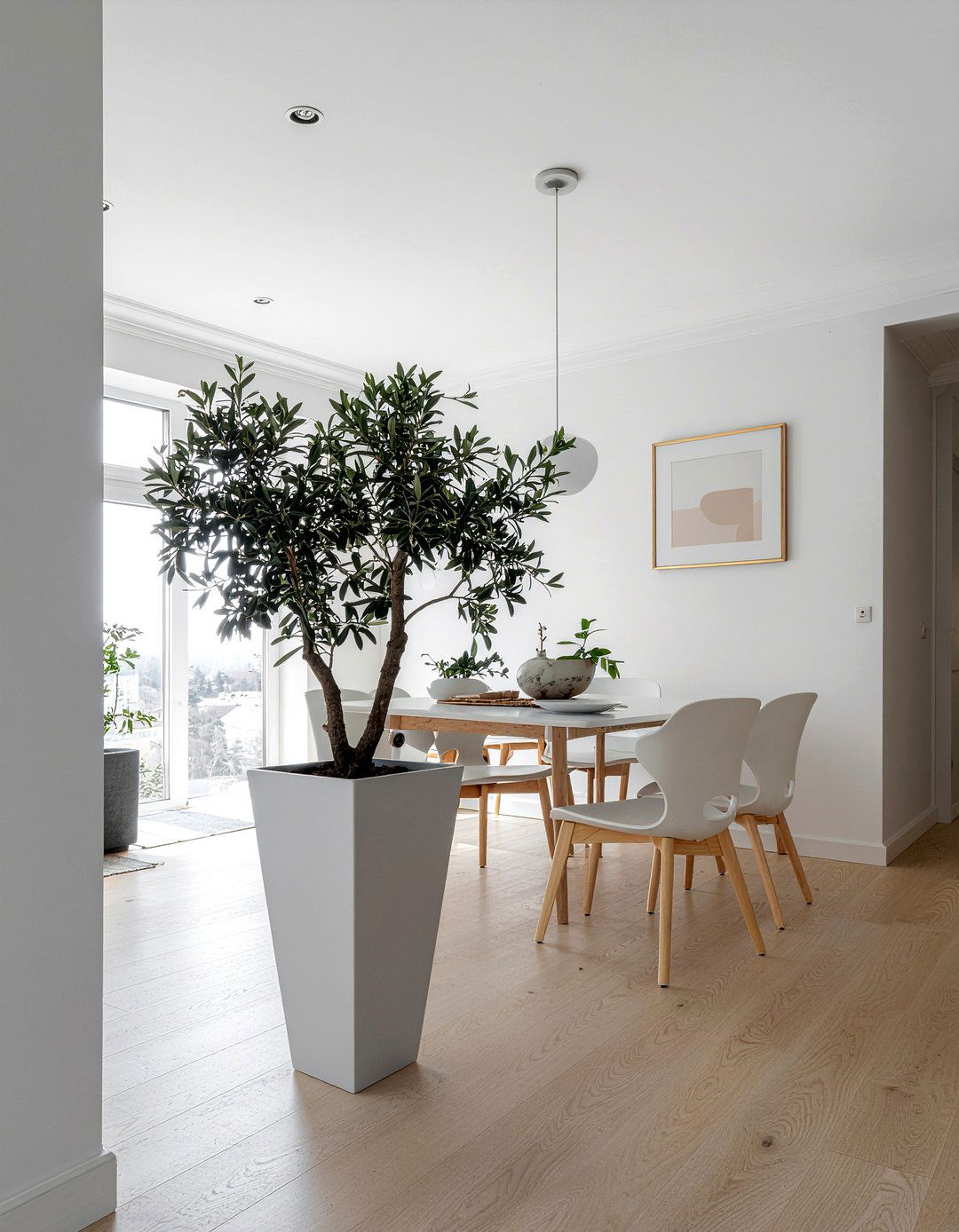 Scandinavian Dining Room Plant - 30 dining room olive tree ideas