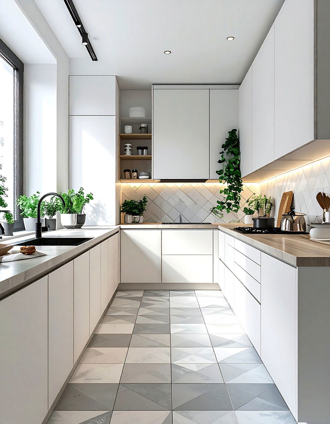 Scandinavian Galley Kitchen - 30 narrow kitchen ideas