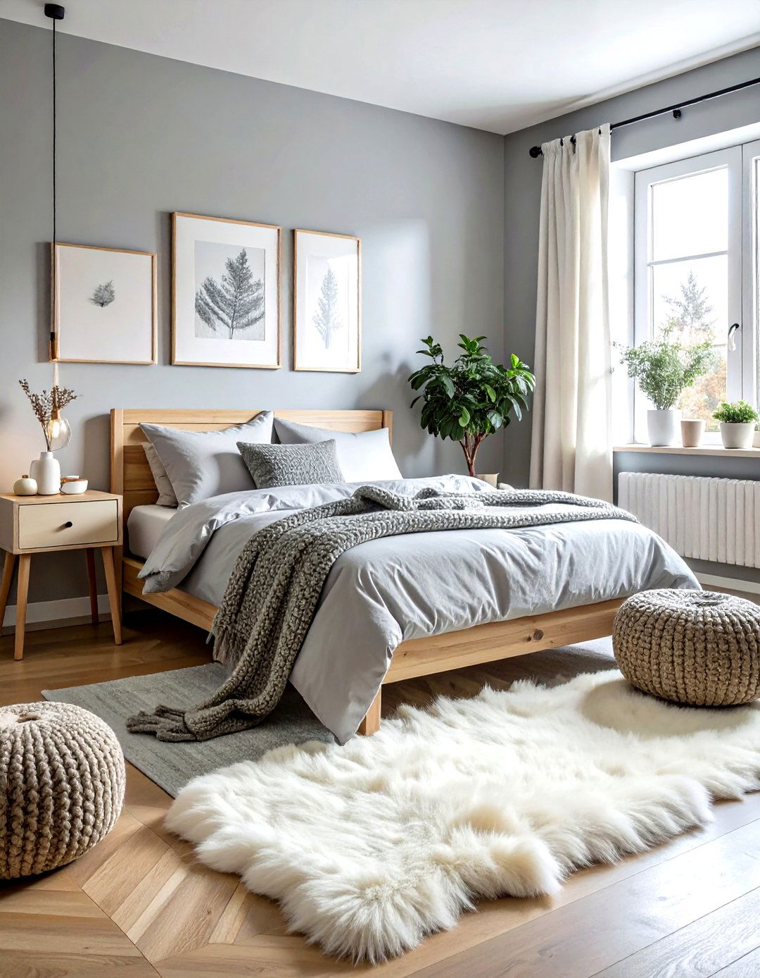 Scandinavian Gray Bedroom - 30 gray bedroom accessories ideas