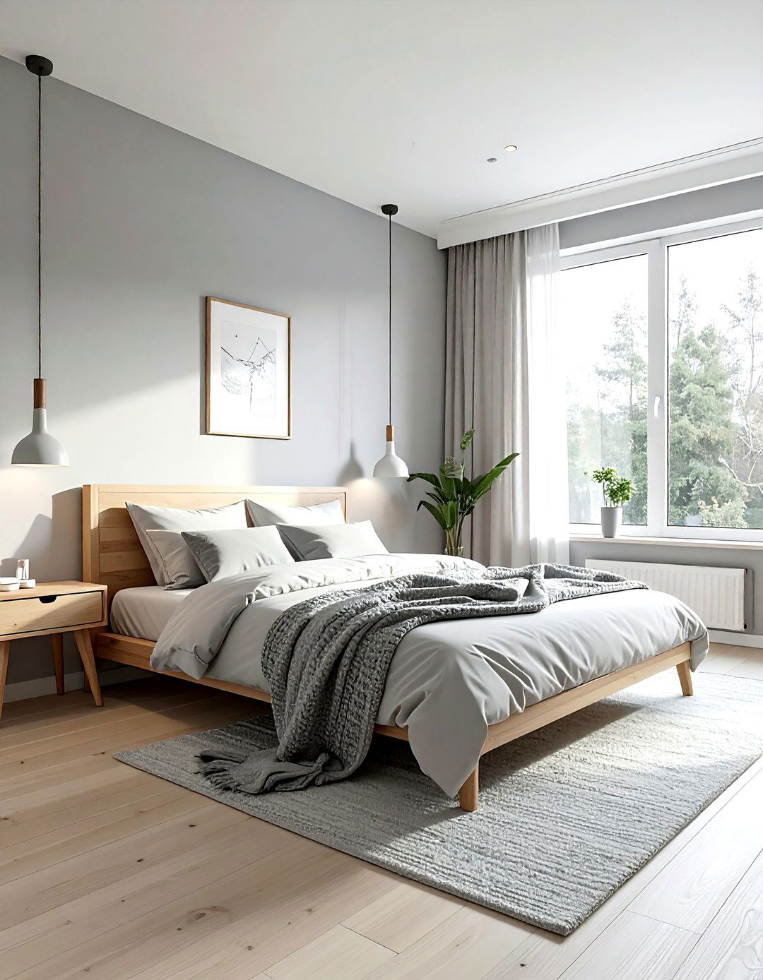 Scandinavian Gray Bedroom - 30 gray bedroom ideas