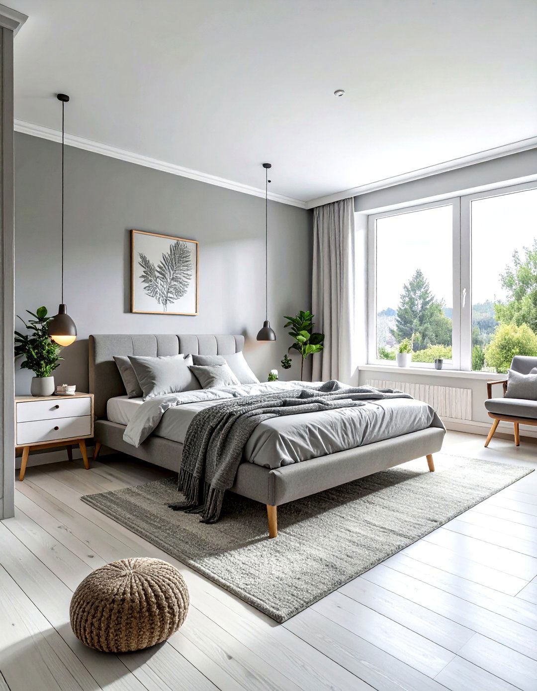 Scandinavian Gray Bedroom - 30 modern gray bedroom ideas