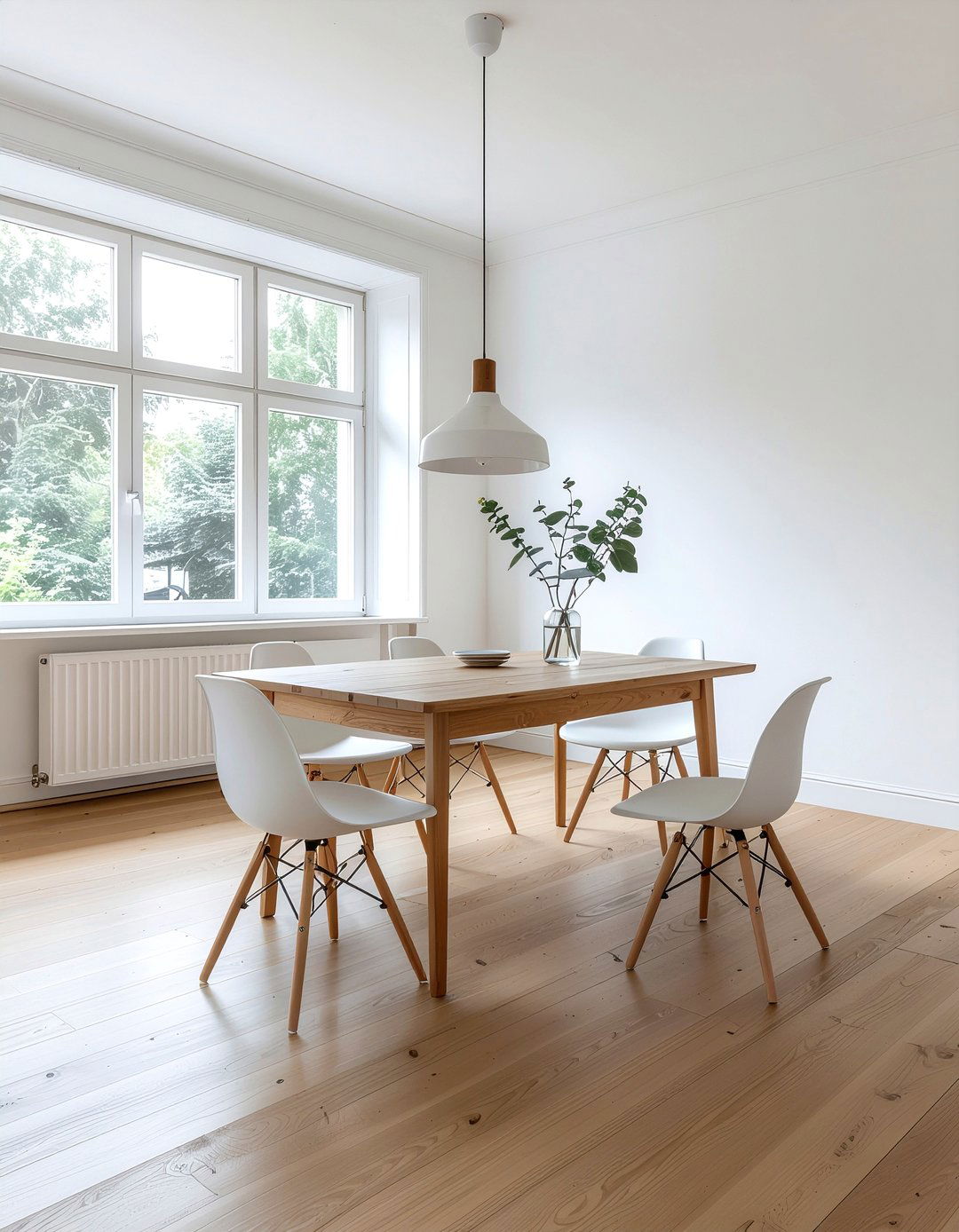 Scandinavian Hardwood Dining Room - 30 dining room hardwood floor ideas