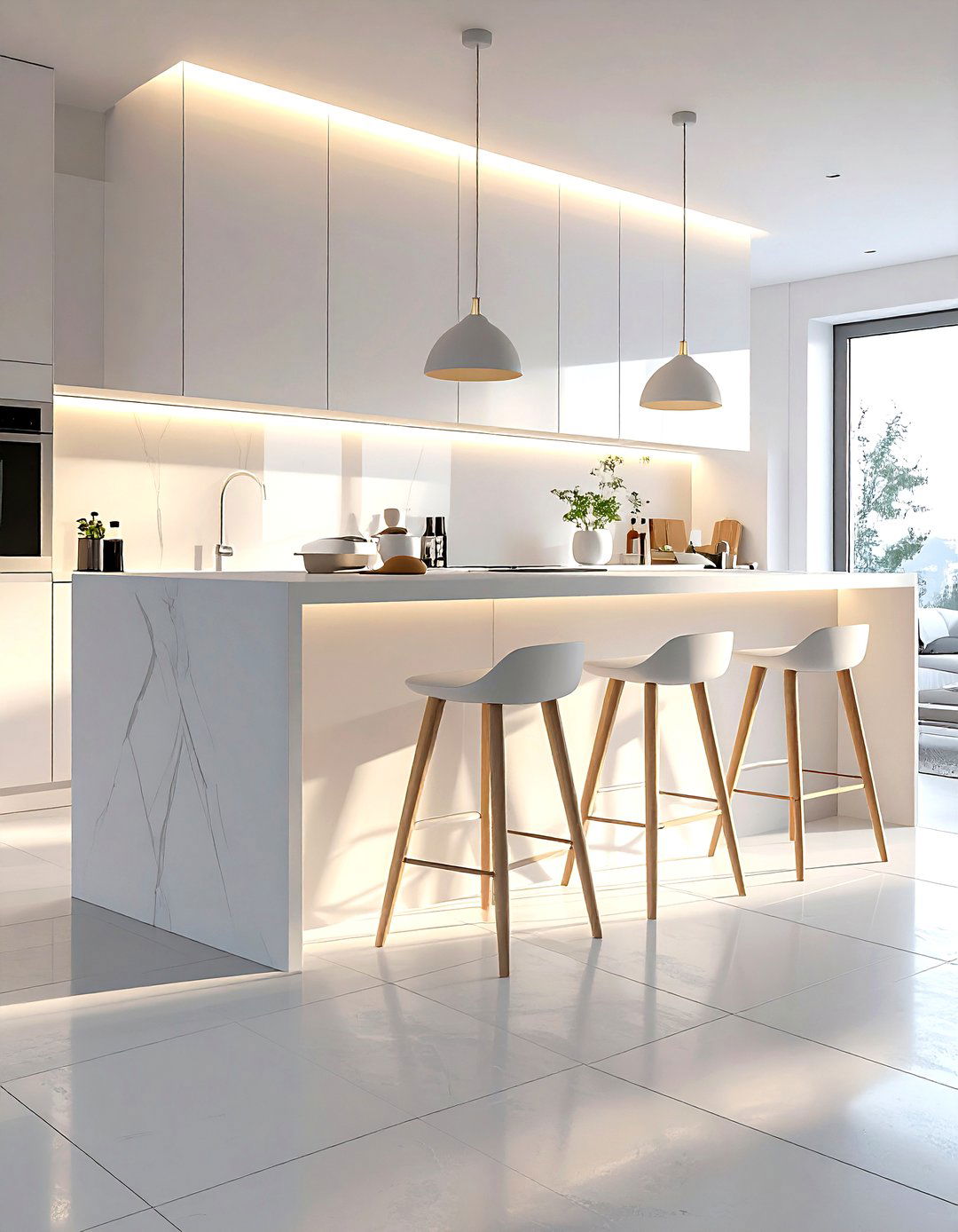 Scandinavian Kitchen Bar - 30 kitchen bar ideas