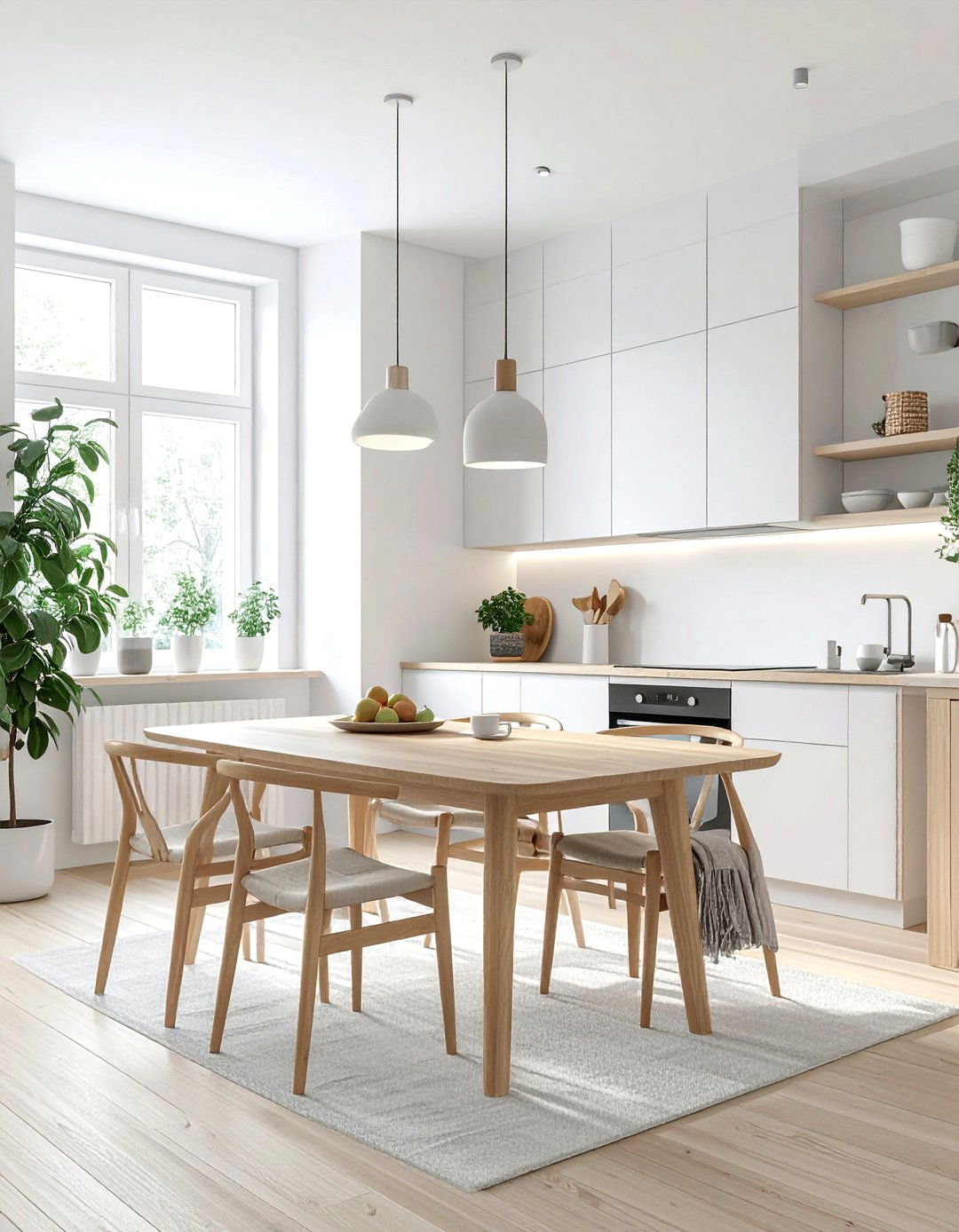 Scandinavian Kitchen Dining Room - 30 dining room kitchen combo ideas