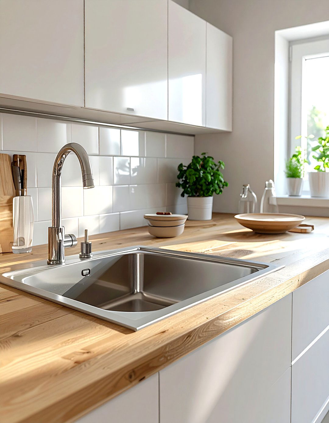 Scandinavian Kitchen Double Sink - 30 double bowl sink kitchen ideas