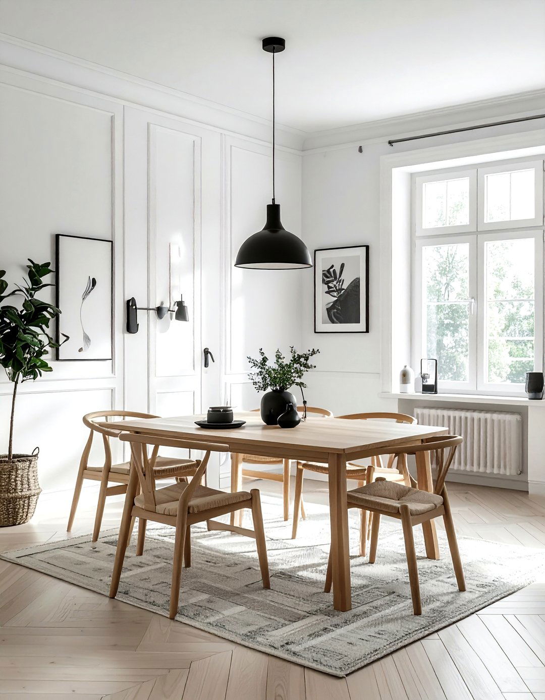 Scandinavian Light Wood - 30 preserved dining room ideas