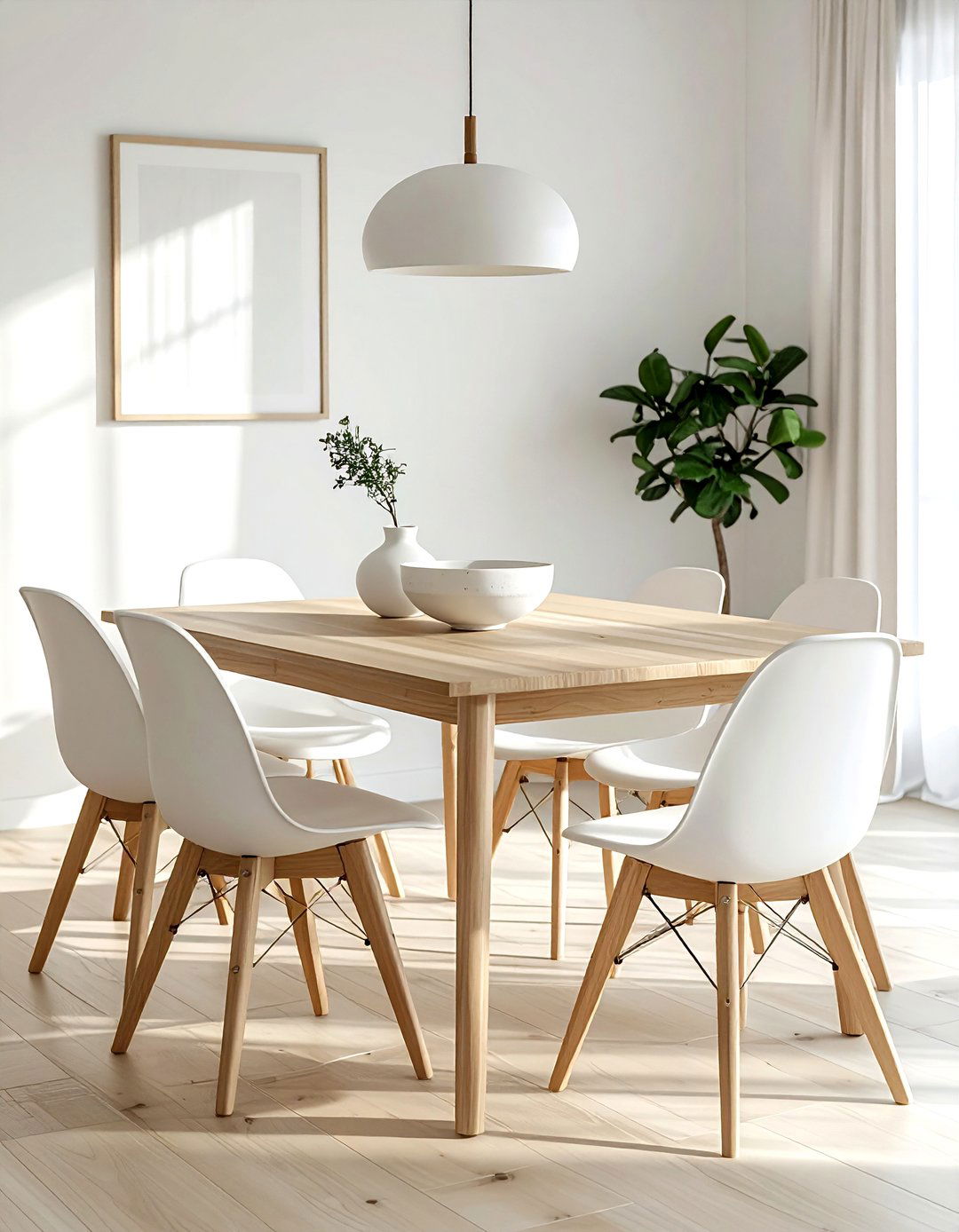 Scandinavian Light Wood Table - 30 dining room furniture ideas