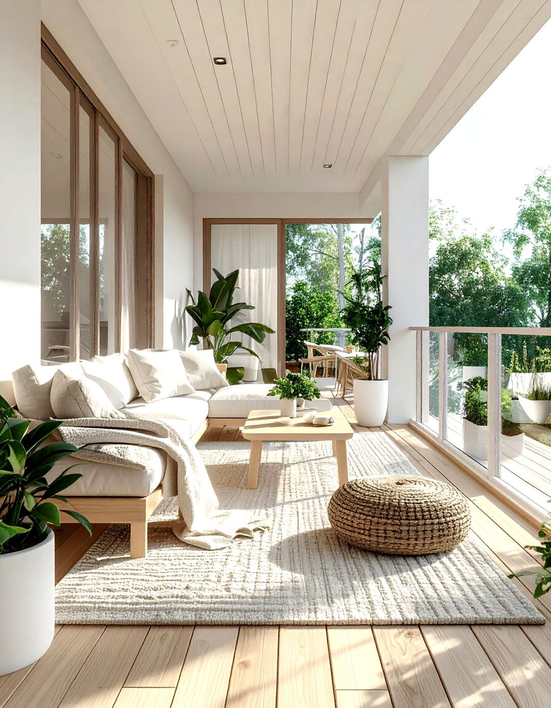 Scandinavian Living Room Terrace - 30 living room with terrace ideas