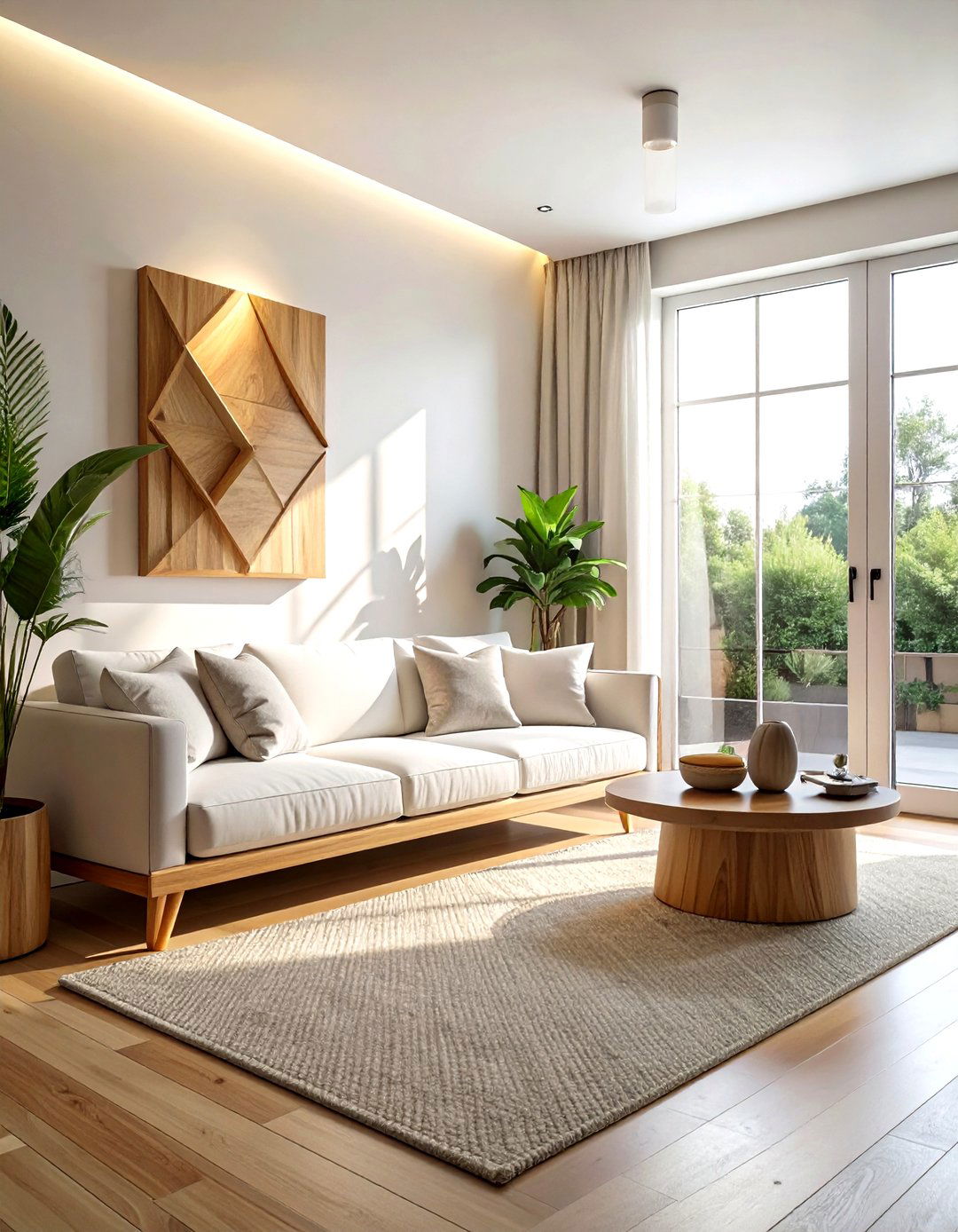 Scandinavian Living Room Wood Sconce - 30 living room sconce ideas