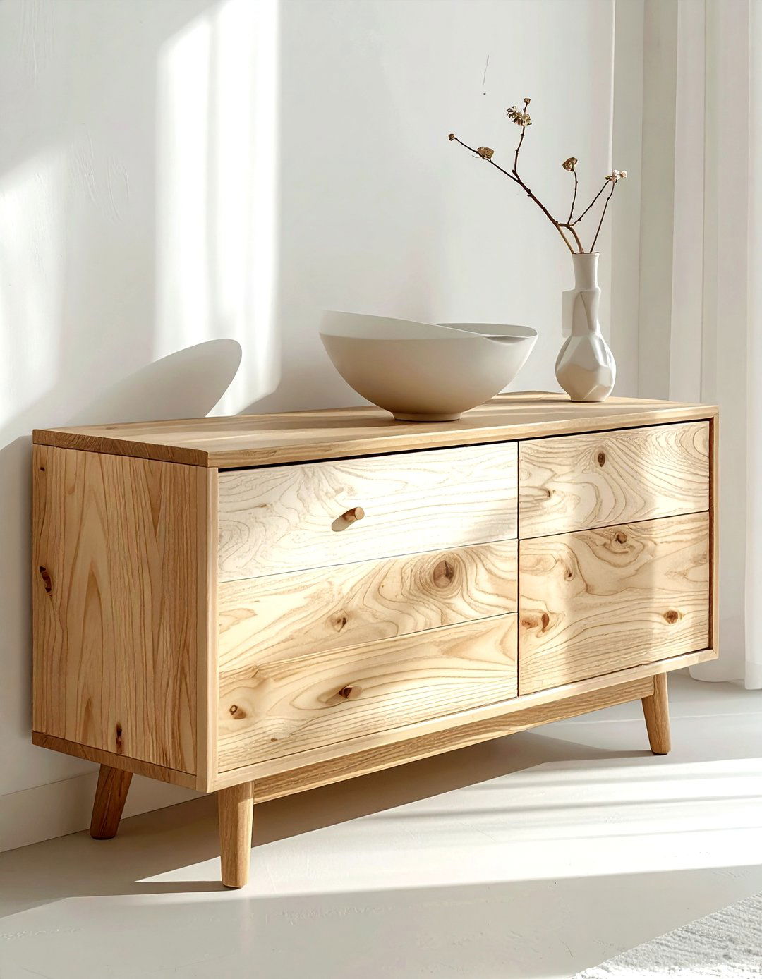 Scandinavian Minimalist Credenza - 30 dining room buffet ideas