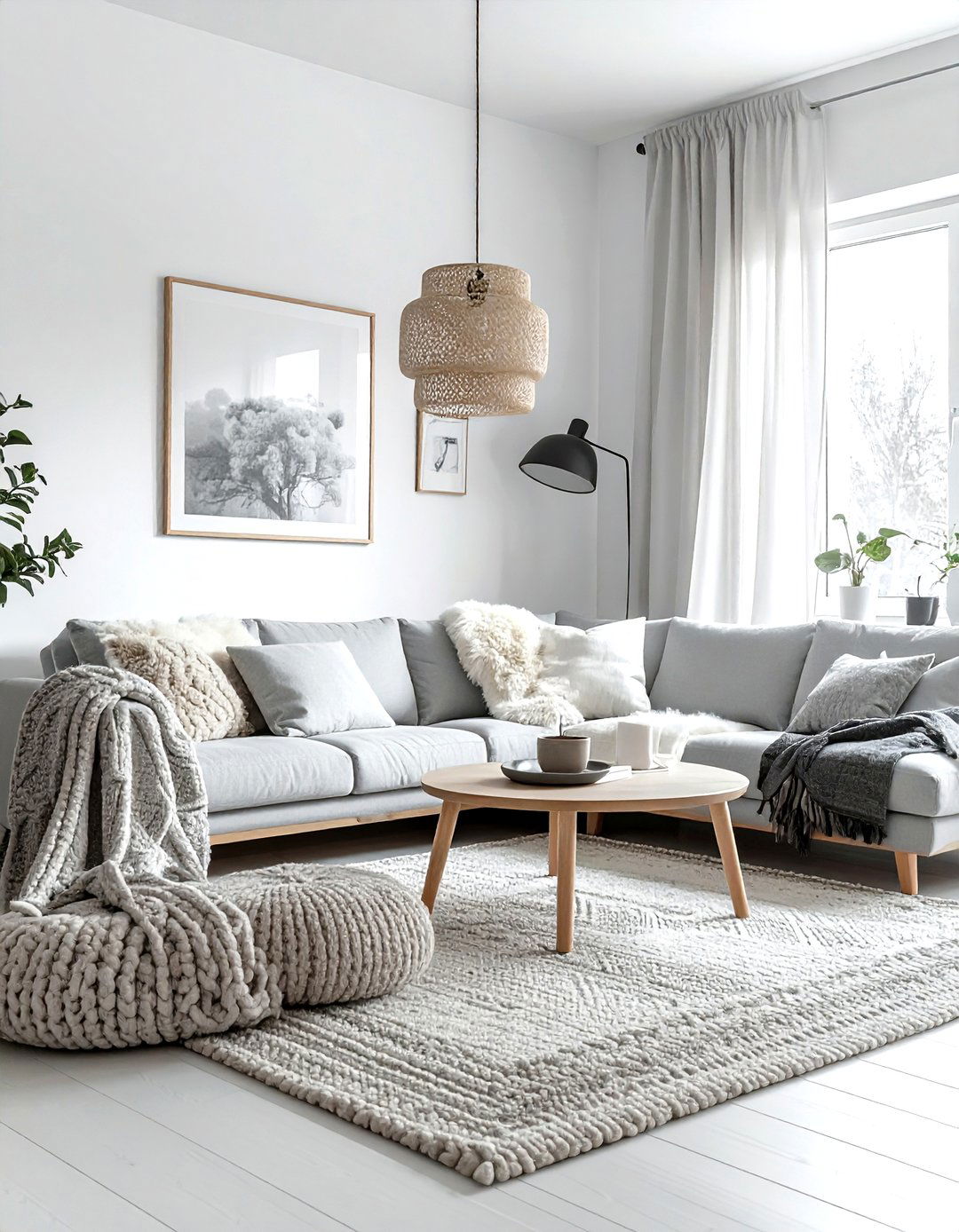 Scandinavian Natural Living Room - 30 natural living room ideas