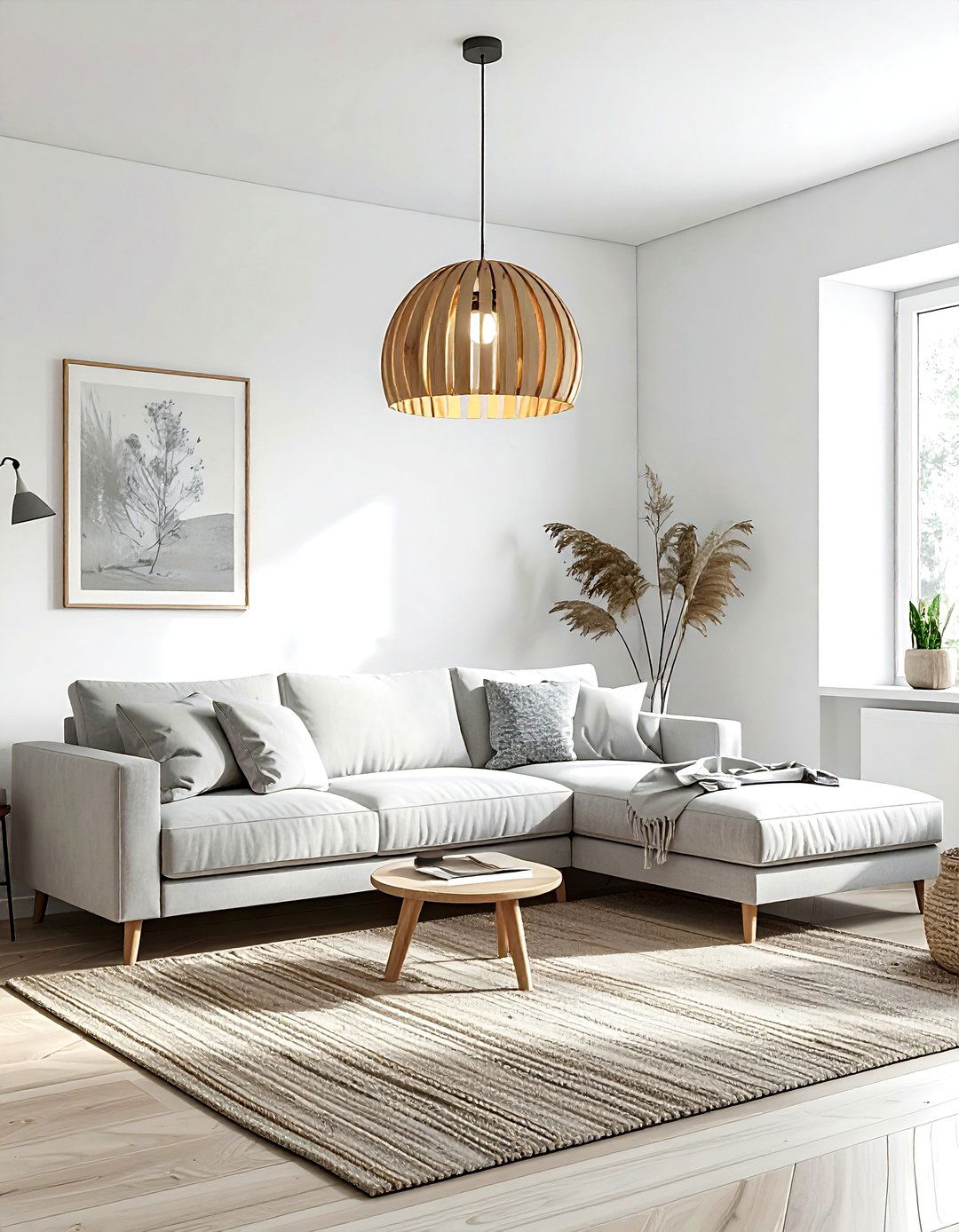 Scandinavian Pendant Light - 30 living room lighting design