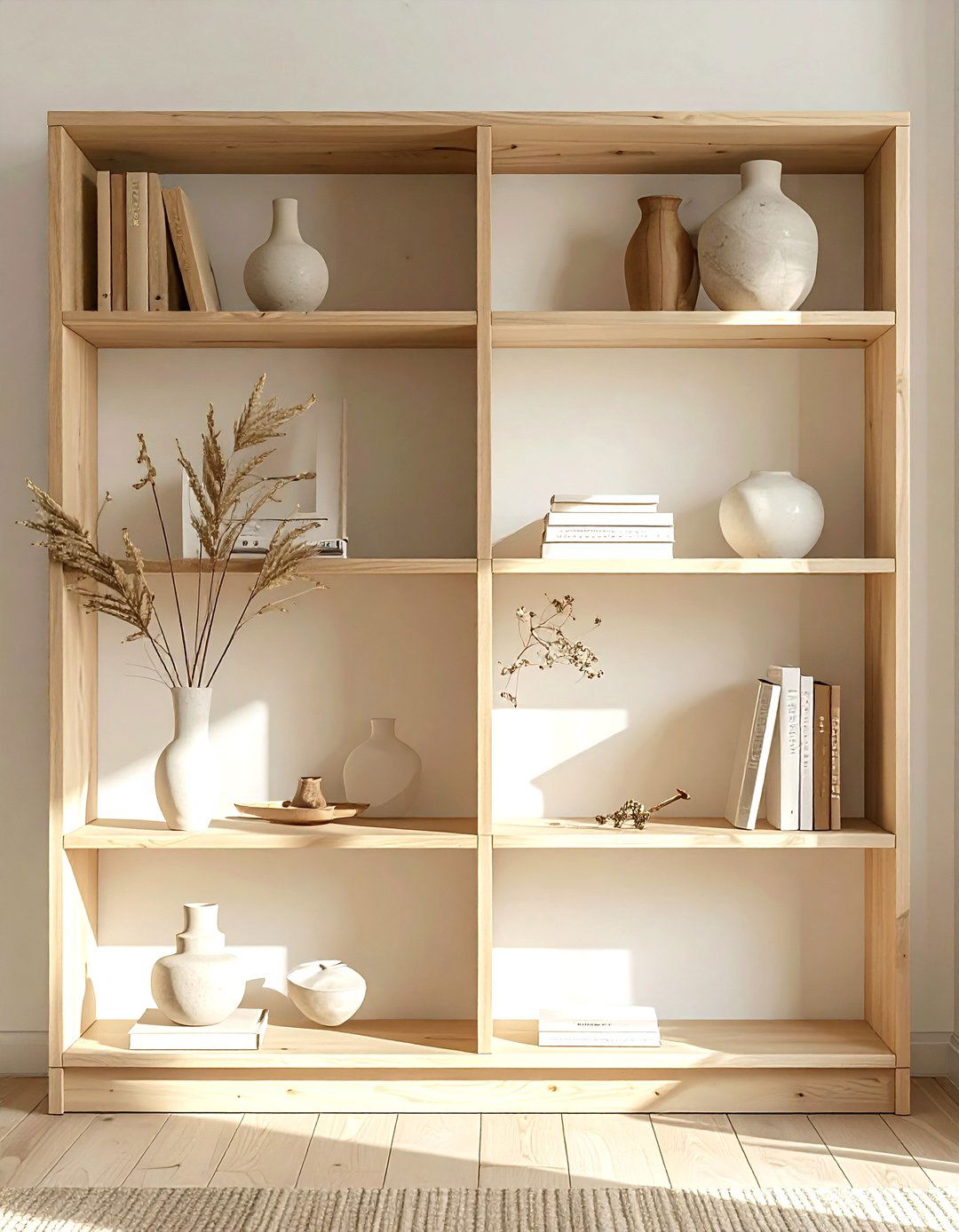 Scandinavian Plywood Unit - 30 living room book displays