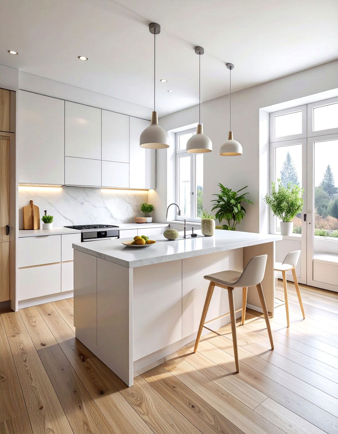 Scandinavian Porcelain Kitchen - 30 porcelain countertop kitchen ideas