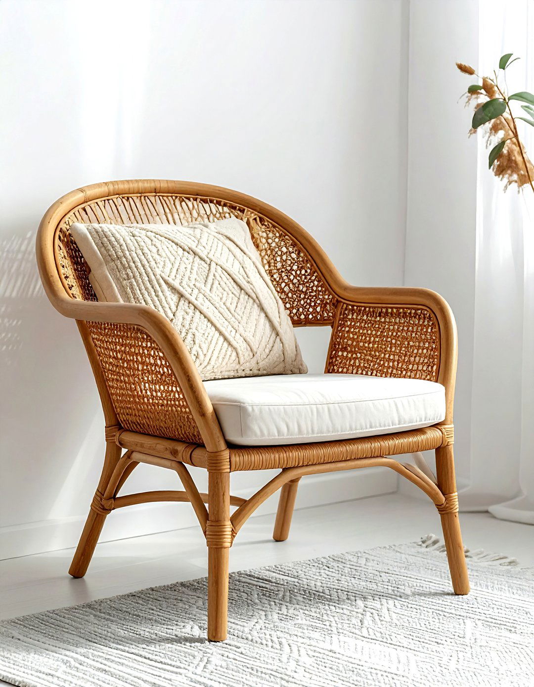 Scandinavian Rattan Chair - 30 rattan dining chair ideas