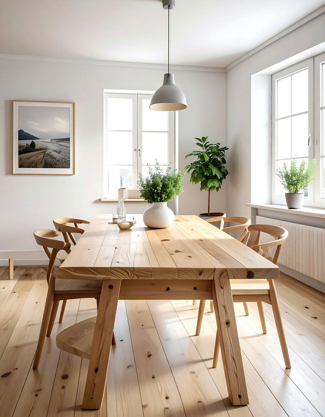 Scandinavian Reclaimed Wood Dining Table - 30 reclaimed wood dining table ideas