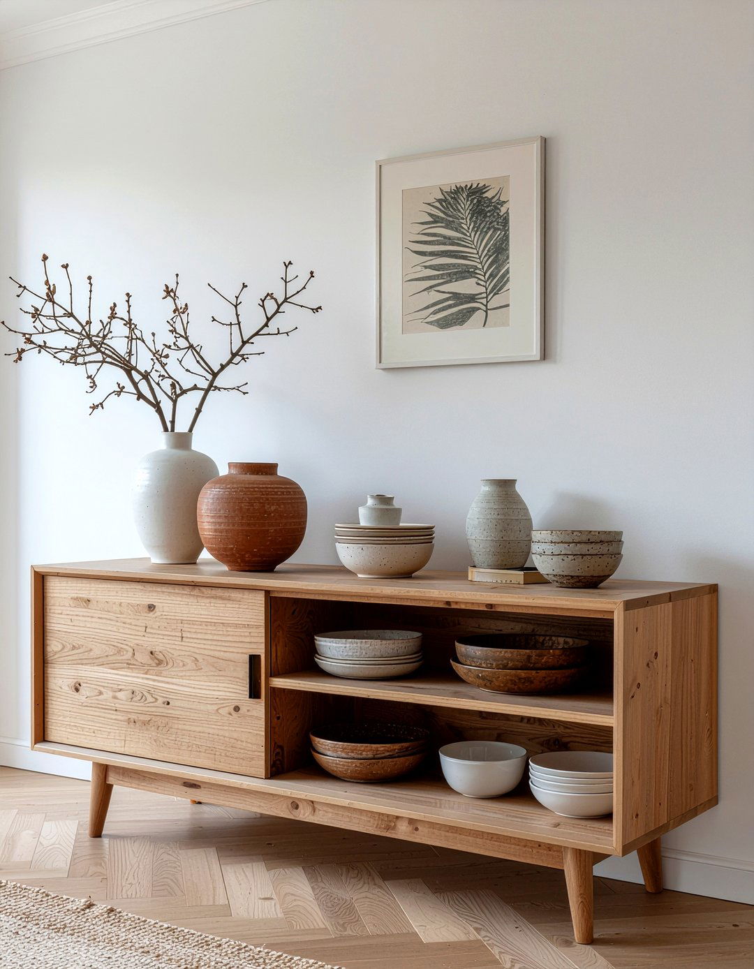 Scandinavian Sideboard Display - 30 Nordic dining room ideas