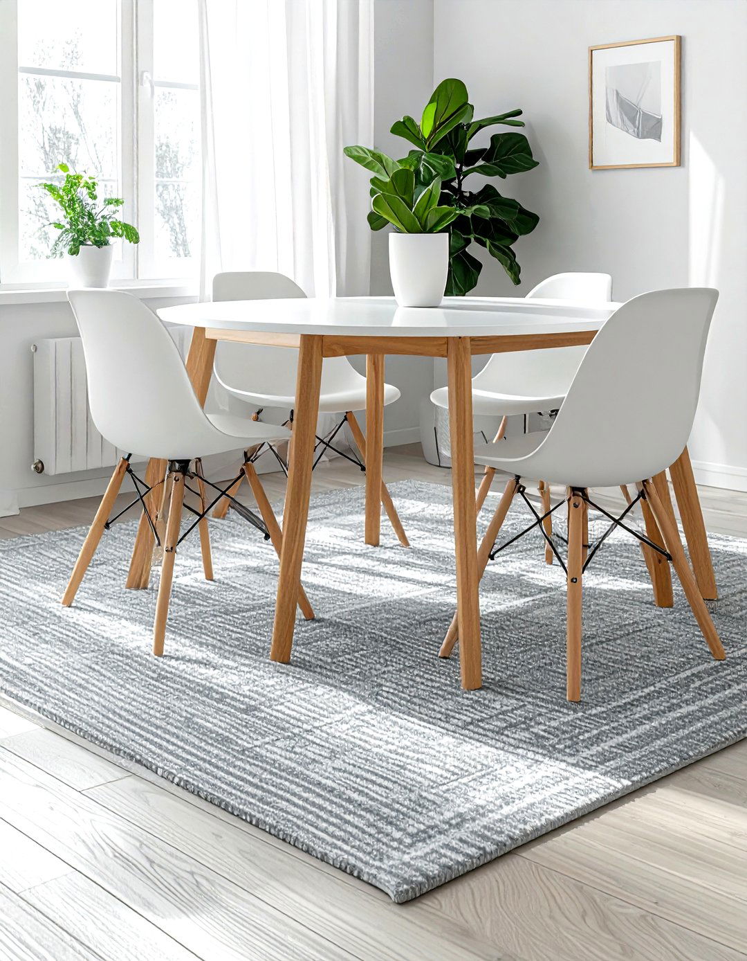 Scandinavian Simple Rug - 30 indoor outdoor rug dining room ideas