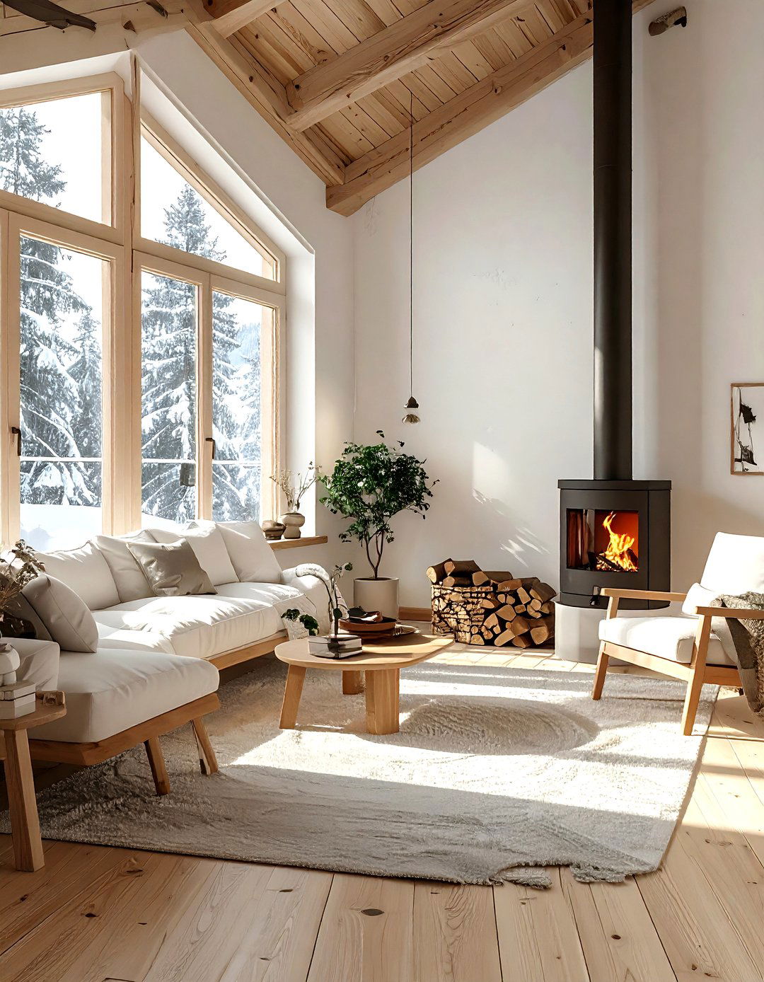 Scandinavian Ski Chalet Interior - 30 ski chalet living room ideas