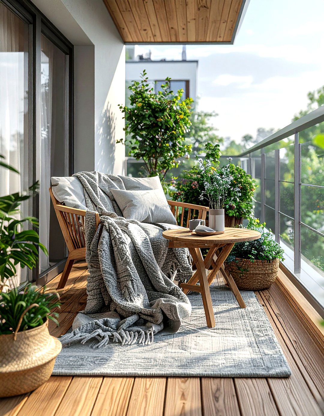 Scandinavian Style Balcony - 30 Scandinavian home decor ideas