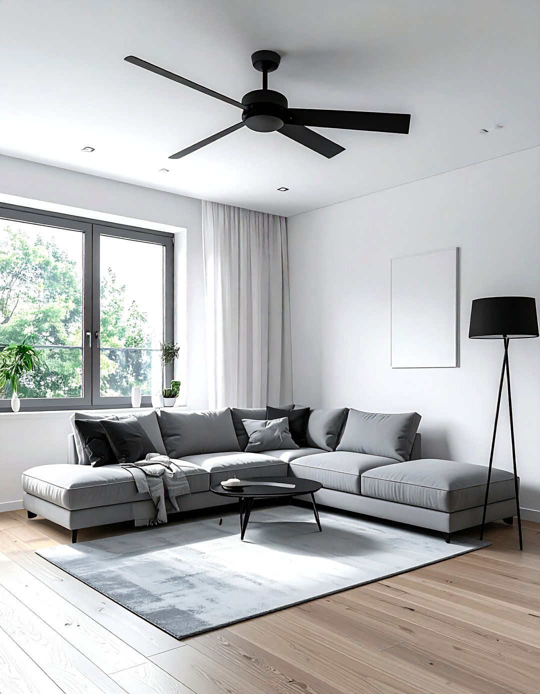 Scandinavian Style Ceiling Fan - 30 living room ceiling fans