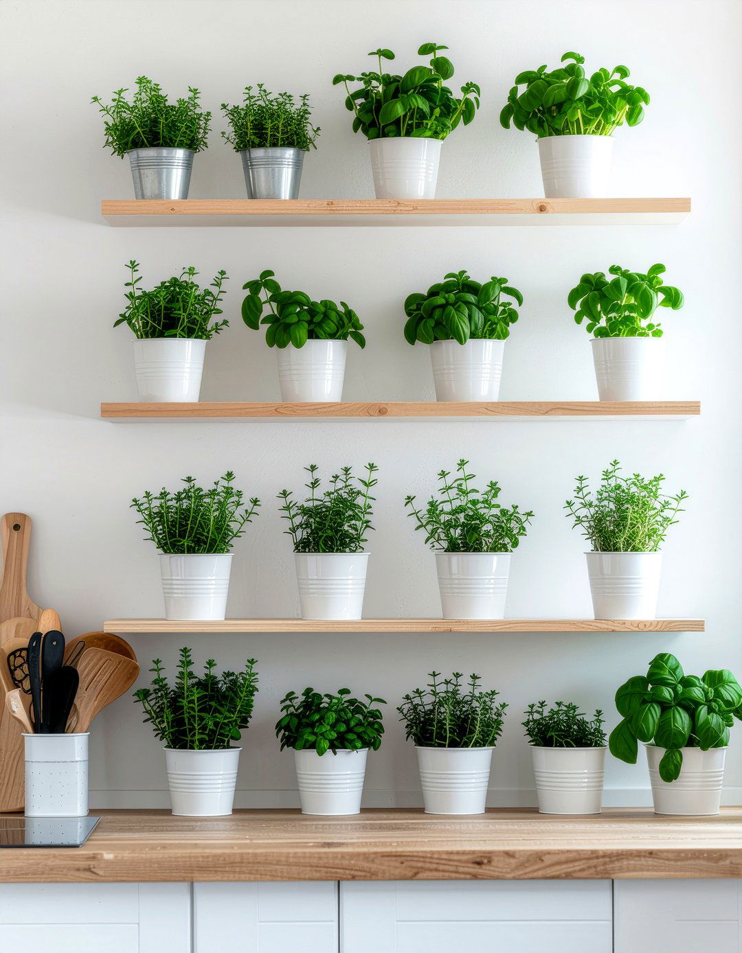 Scandinavian Style Herb Garden - 30 indoor herb garden kitchen ideas