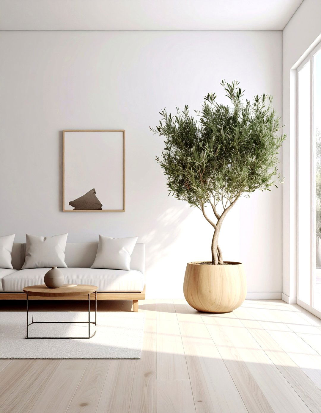 Scandinavian Style Olive Tree - 30 olive tree decor ideas