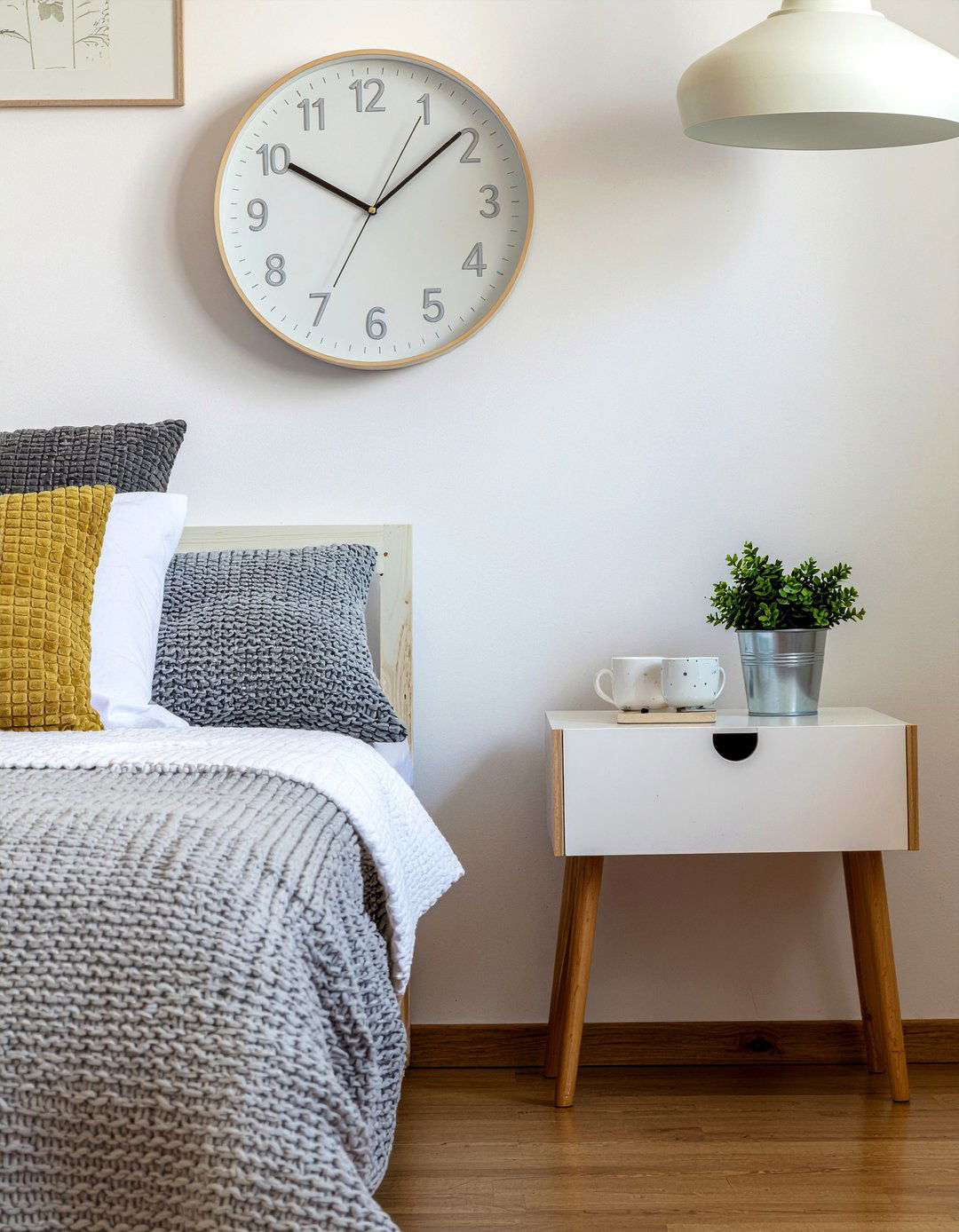 Scandinavian Style Wall Clock - 30 bedroom wall clocks