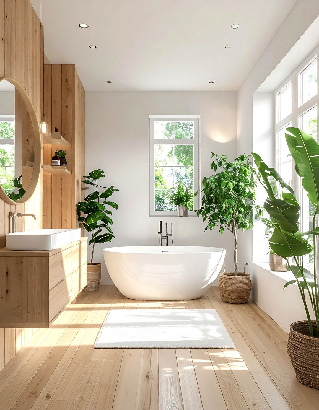 Scandinavian Teak Bathroom - 30 teak bathroom ideas