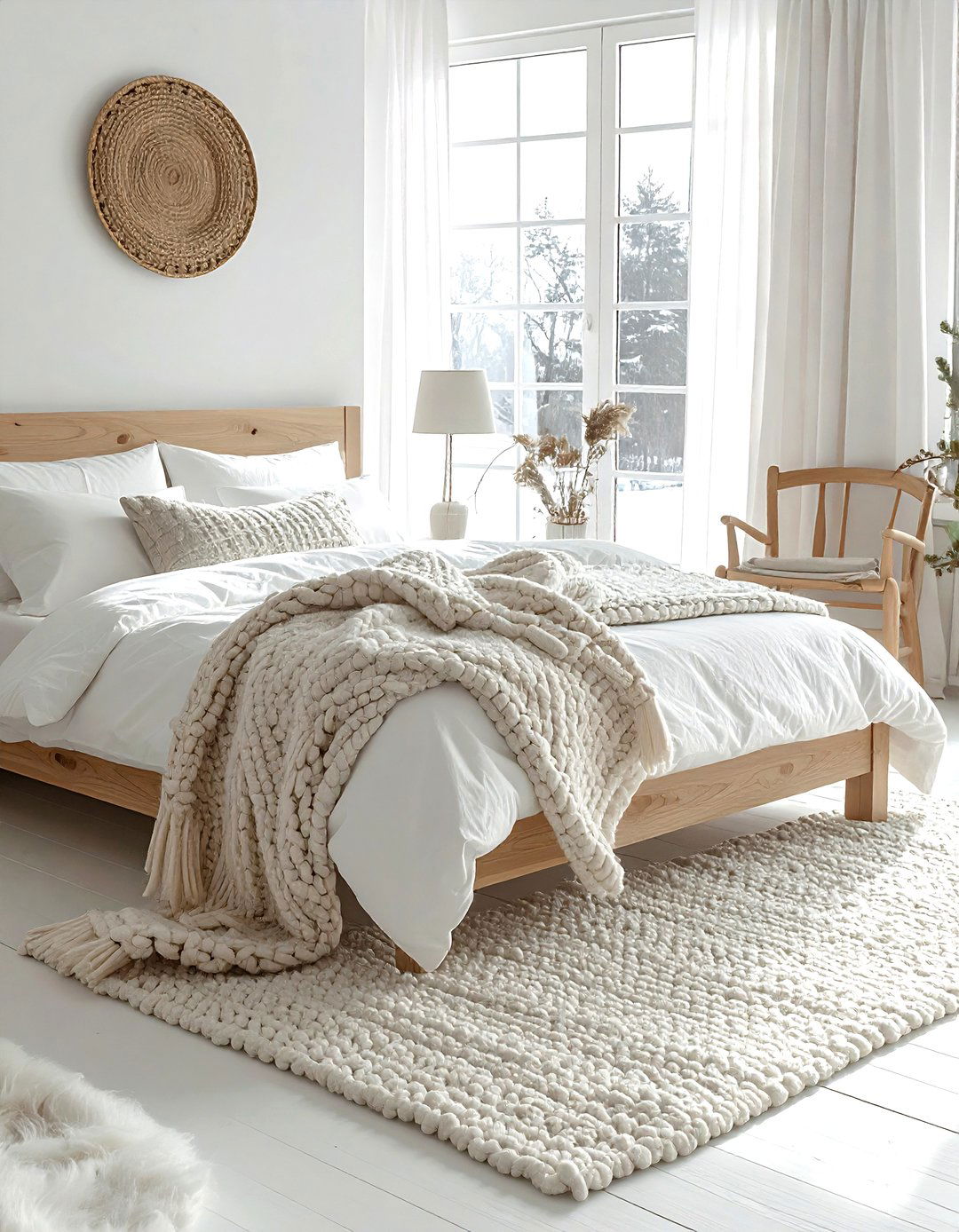 Scandinavian White Bedroom - 30 minimalist white bedroom ideas