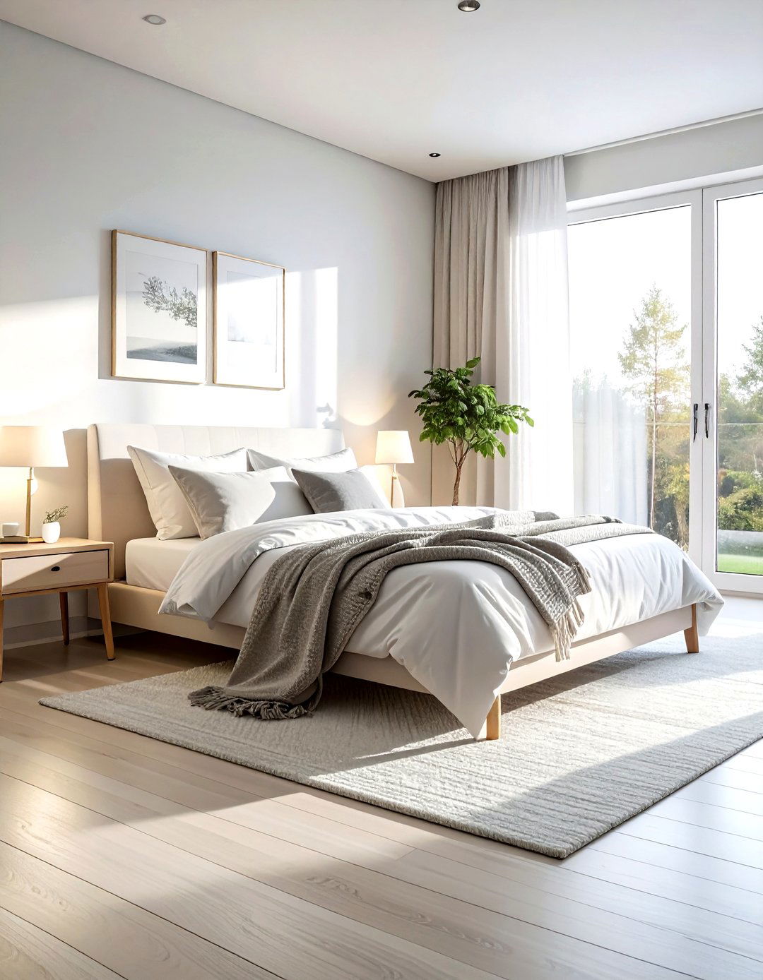 Scandinavian White Bedroom - 30 modern white bedroom ideas