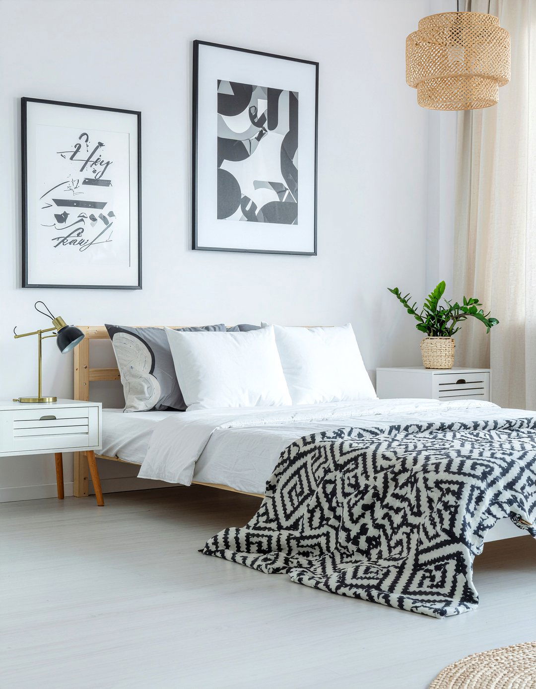 Scandinavian White Bedroom - 30 all white bedroom ideas