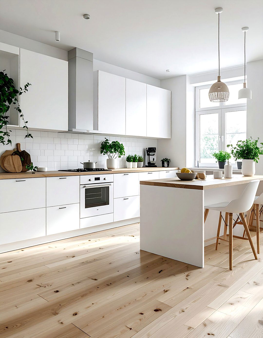 Scandinavian White Kitchen - 30 bright white kitchen ideas