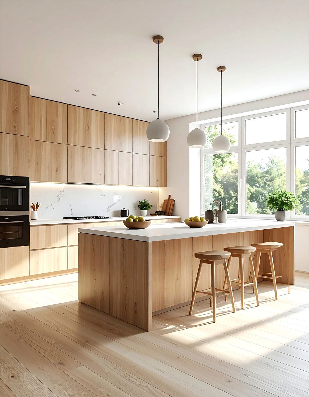 Scandinavian Wood Kitchen - 30 wood tone kitchen ideas