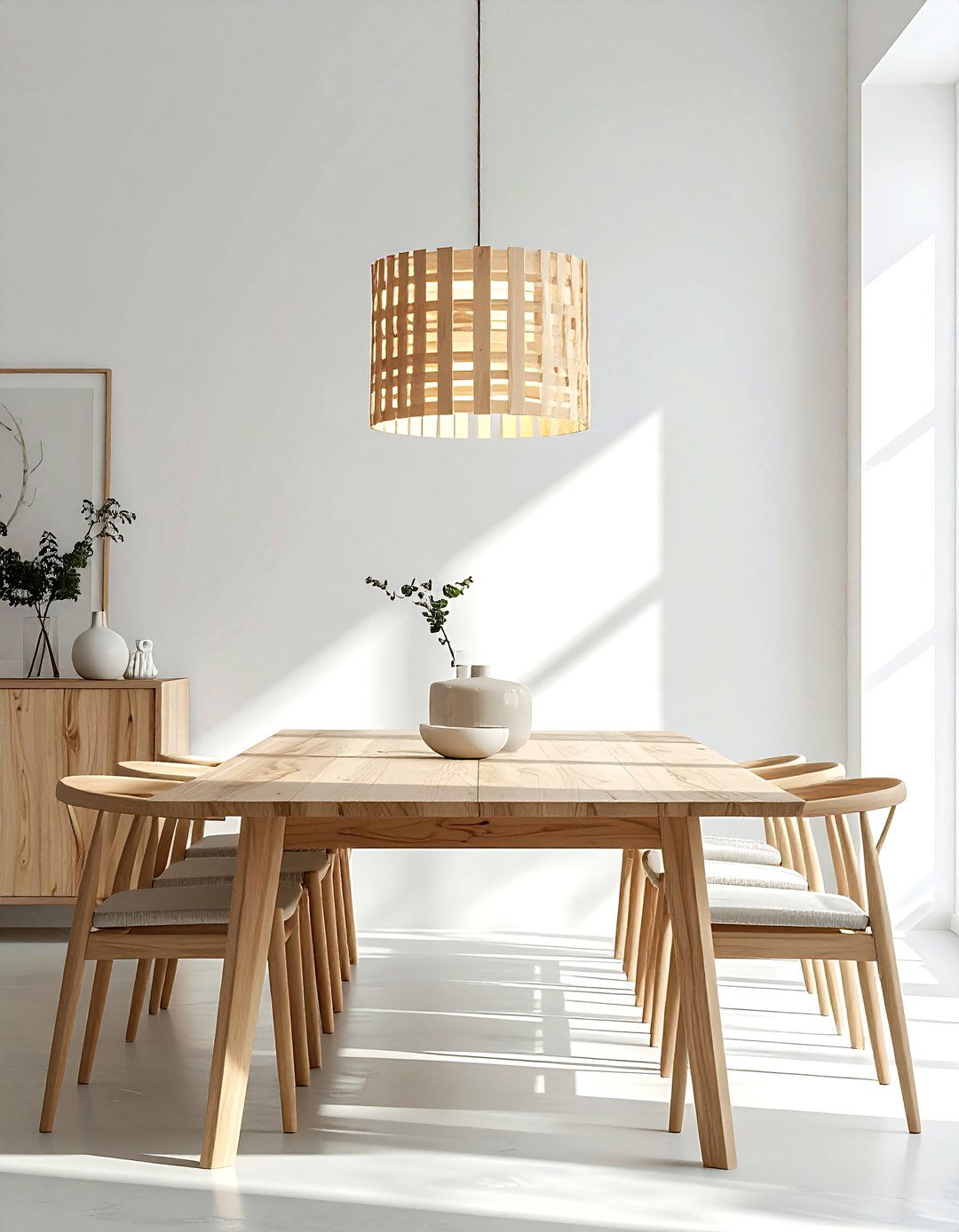 Scandinavian Wood Light - 30 dining room chandelier ideas