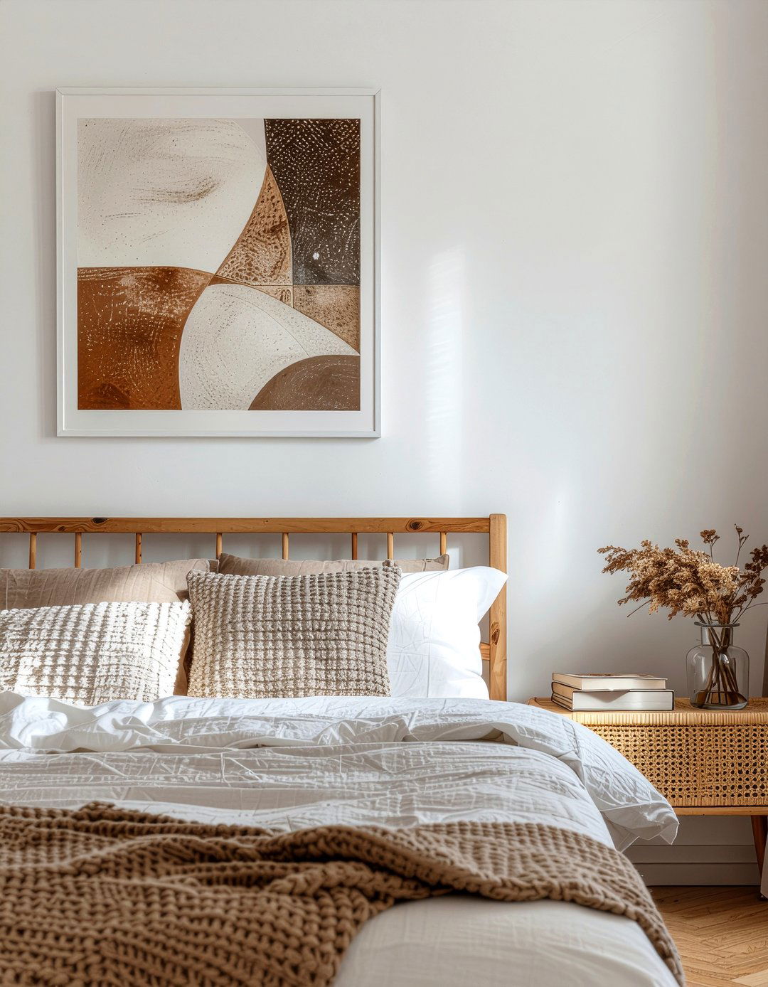 Scandinavian art print - 30 Danish bedroom ideas
