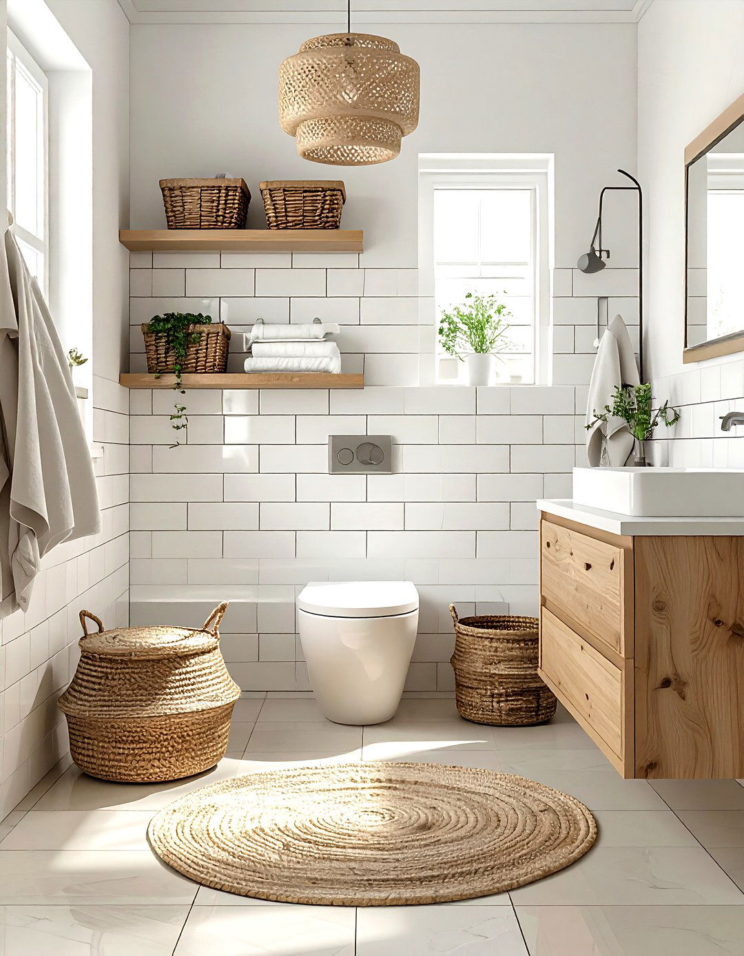 Scandinavian bathroom - 30 large bathroom ideas