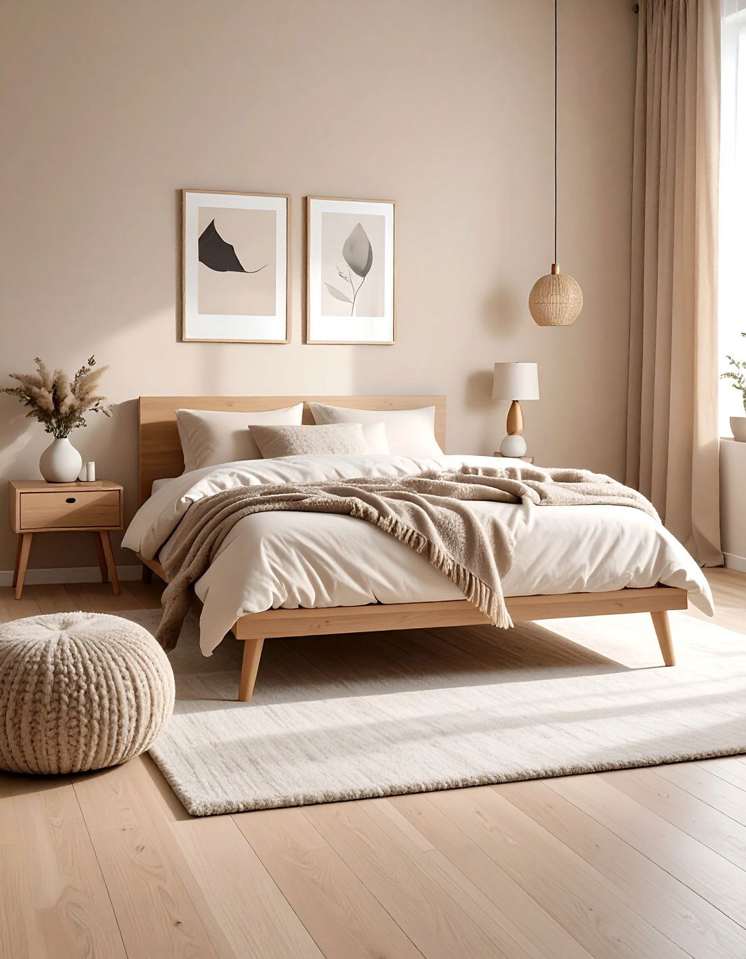 Scandinavian beige bedroom - 30 beige bedroom decor ideas