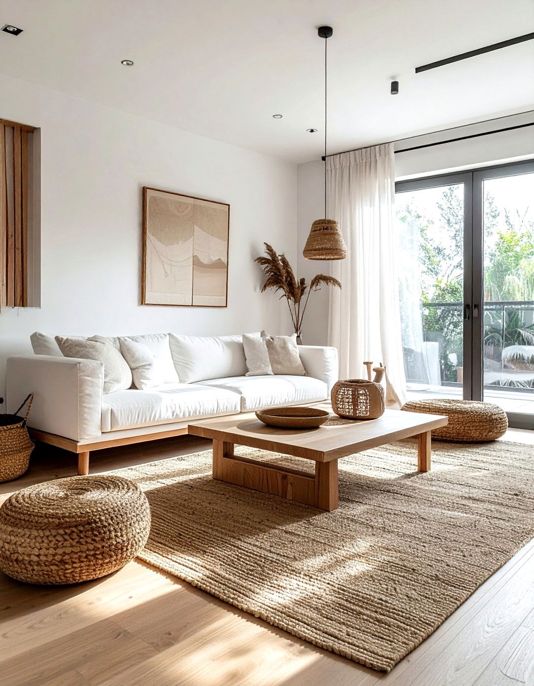 Scandinavian brown wood living room - 30 brown living room ideas