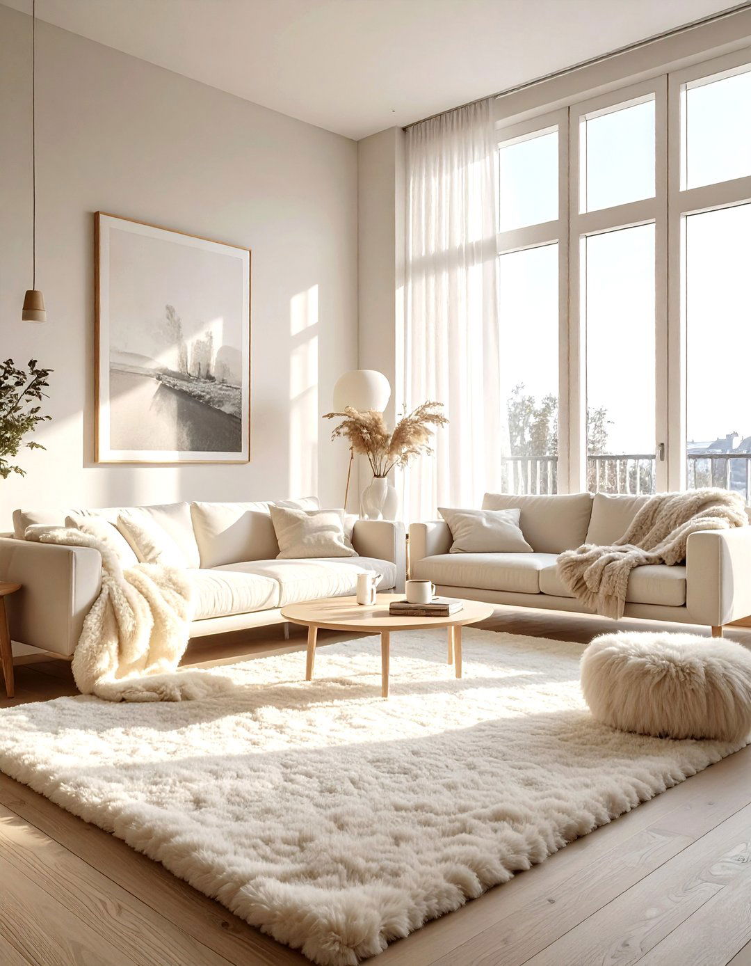 Scandinavian cream living room - 30 modern cream living room ideas