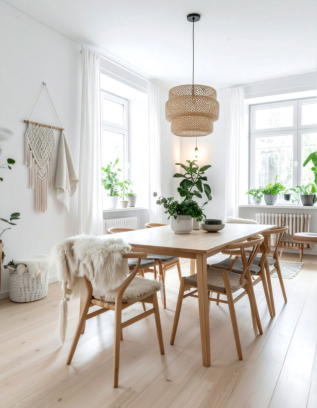 Scandinavian dining room - 30 nature-inspired dining room ideas