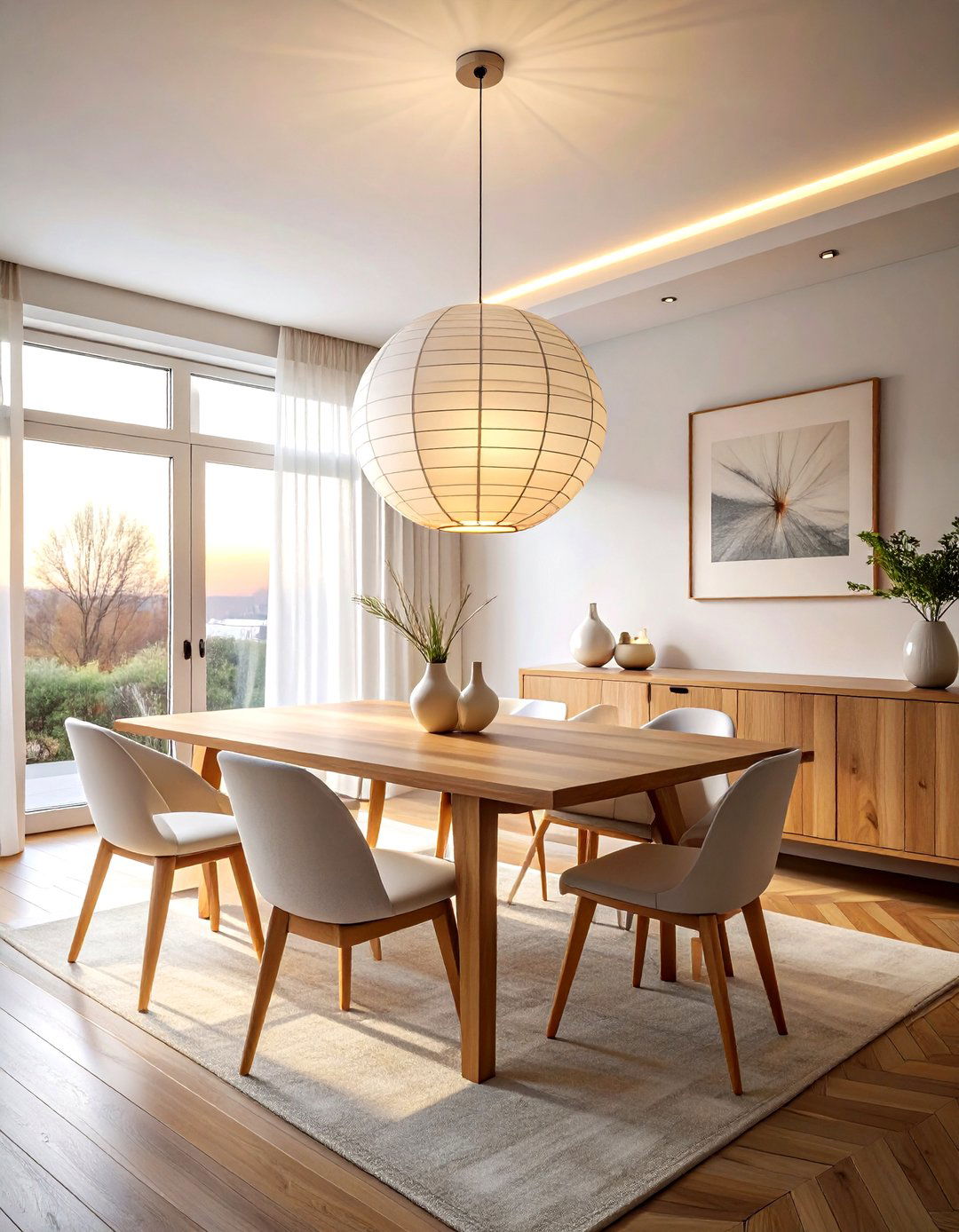 Scandinavian dining room lighting - 30 Scandinavian dining room ideas