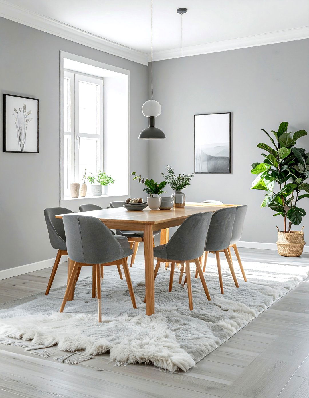 Scandinavian gray dining room - 30 cool gray dining room ideas